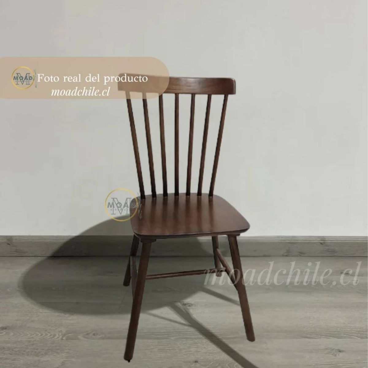 GENERICO - Pack 4 Sillas Windsor Madera Chocolate