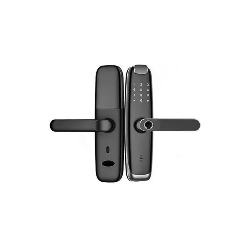 GENERICO - Cerraduras Inteligentes Wifi Huella Código Con Control Negro