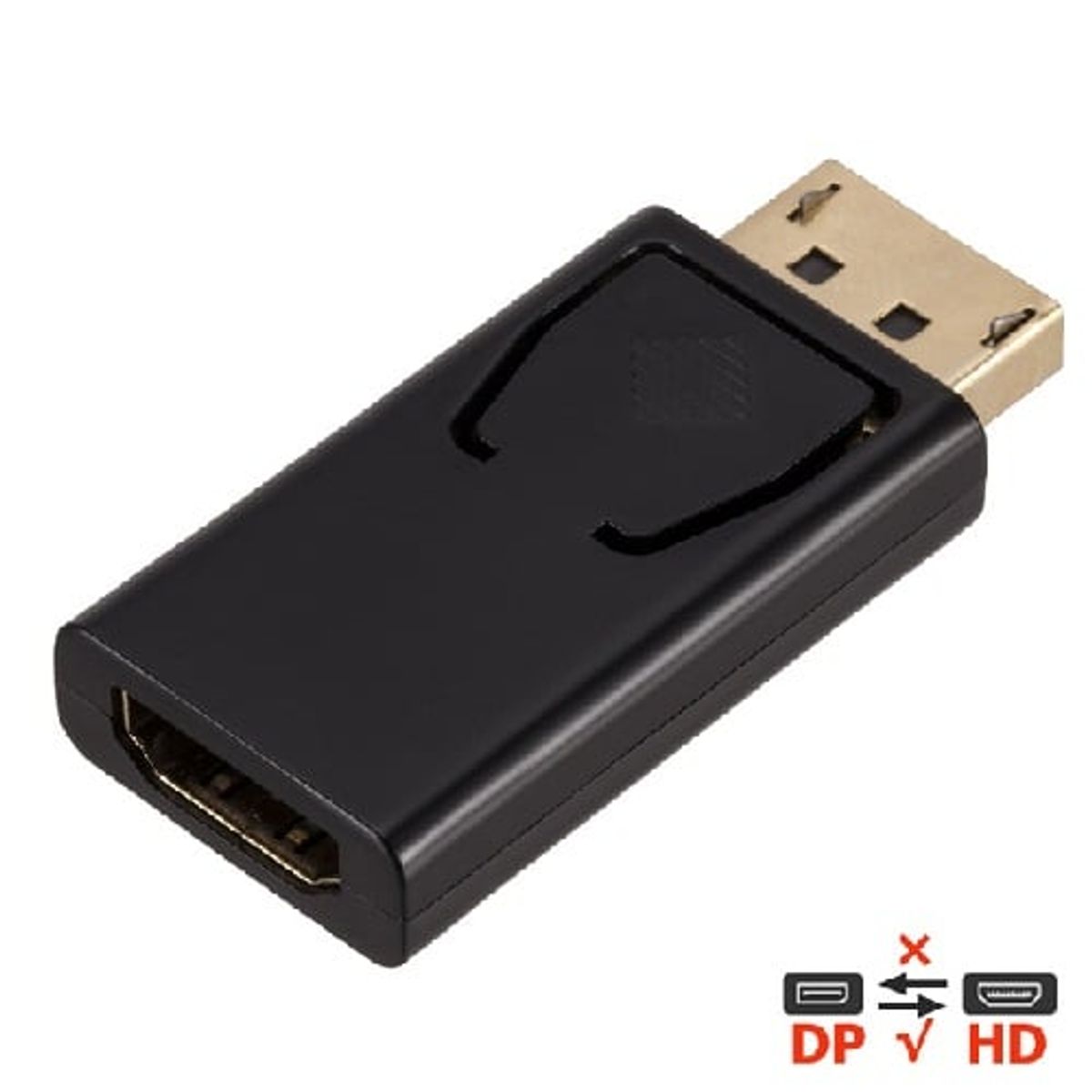 GENERICO - Adaptador DisplayPort a HDMI 1080 Full HD Convertidor de puerto