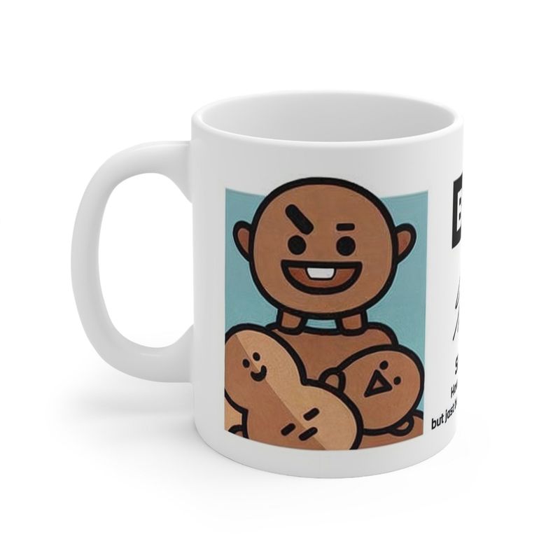 MI COMPRA ONLINE - Taza BT21 Shooky Suga BTS - Cerámica K-Pop ARMY