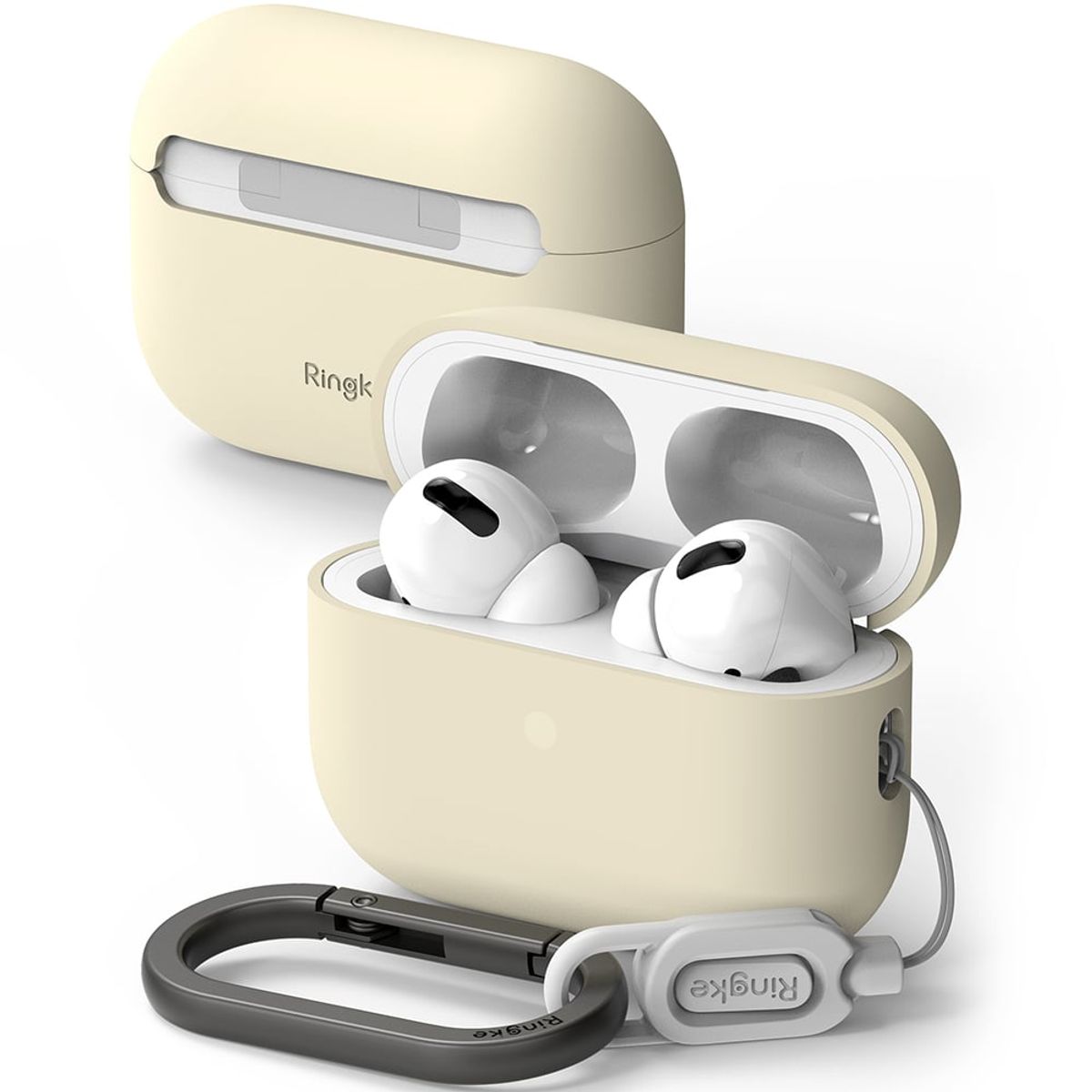 RINGKE - Carcasa Funda Ringke Para AirPods Pro 2 Gen Silicona Crema