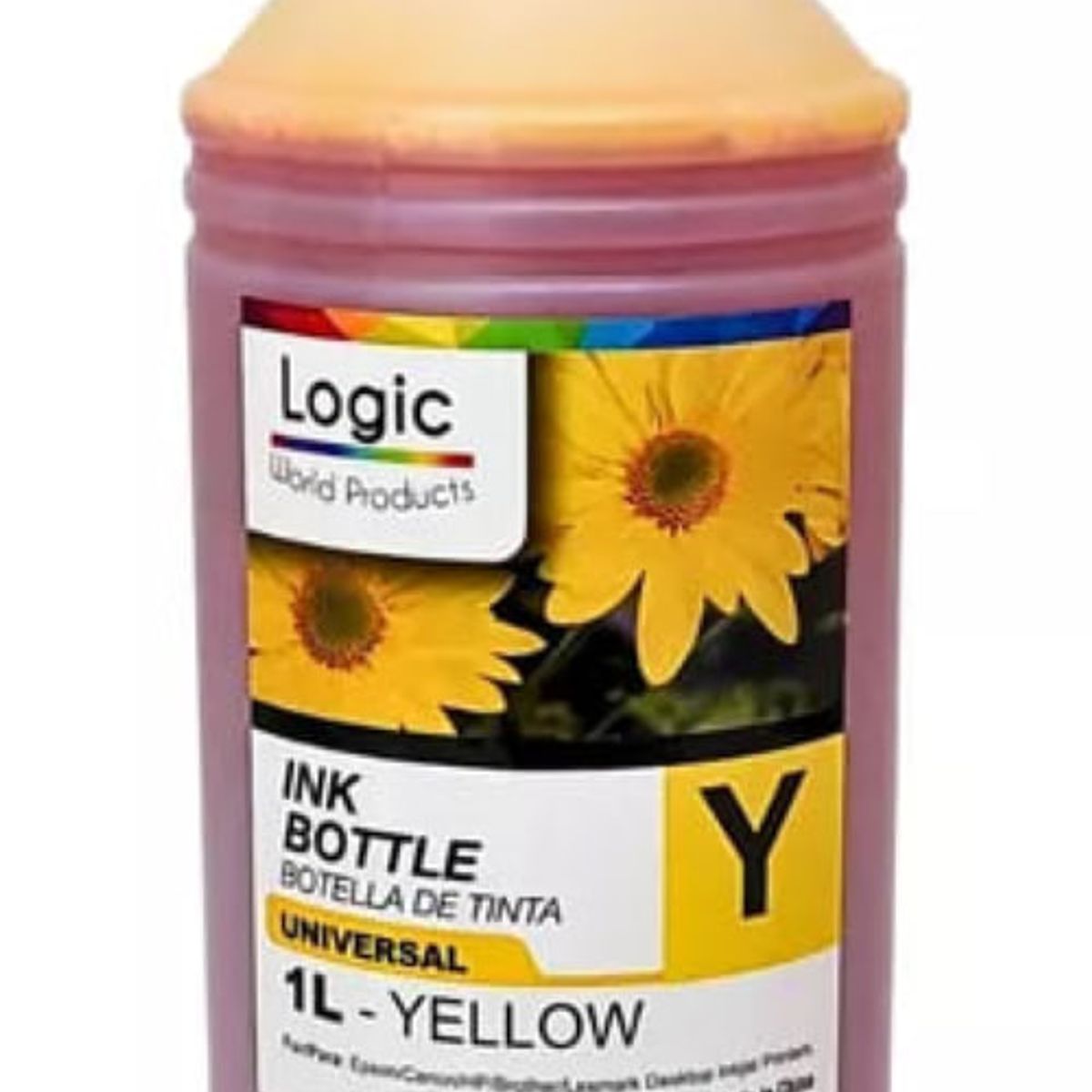 LOGIC - Tinta Amarilla Dye Universal Para Impresora Calidad Premium