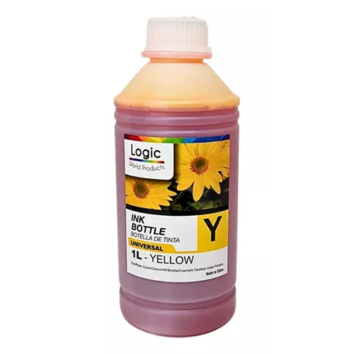 LOGIC - Tinta Amarilla Dye Universal Para Impresora Calidad Premium
