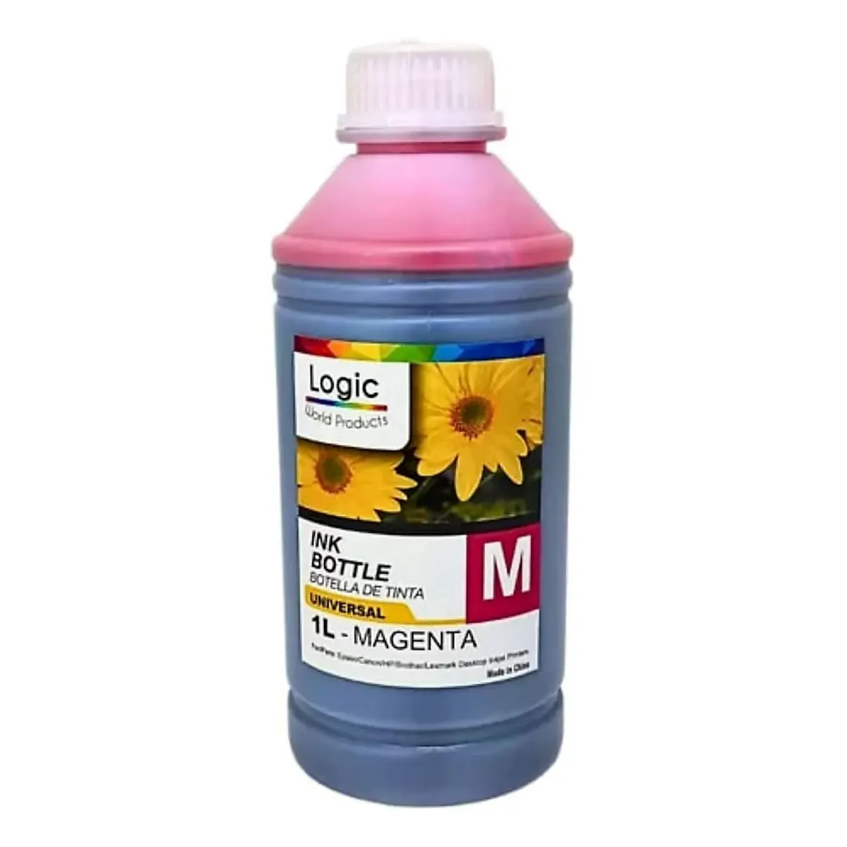 LOGIC - Tinta Magenta Dye Universal Para Impresora Calidad Premium
