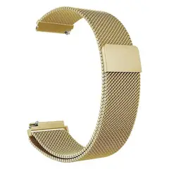 GENERICO - Correa Gold Pink de acero inoxidable 20 mm cierre magnético