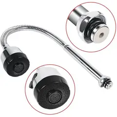 MOVI - CUELLO FLEXIBLE PARA LAVAPLATOS UNIVERSAL, GIRA 360 Y AHORRA AGUA