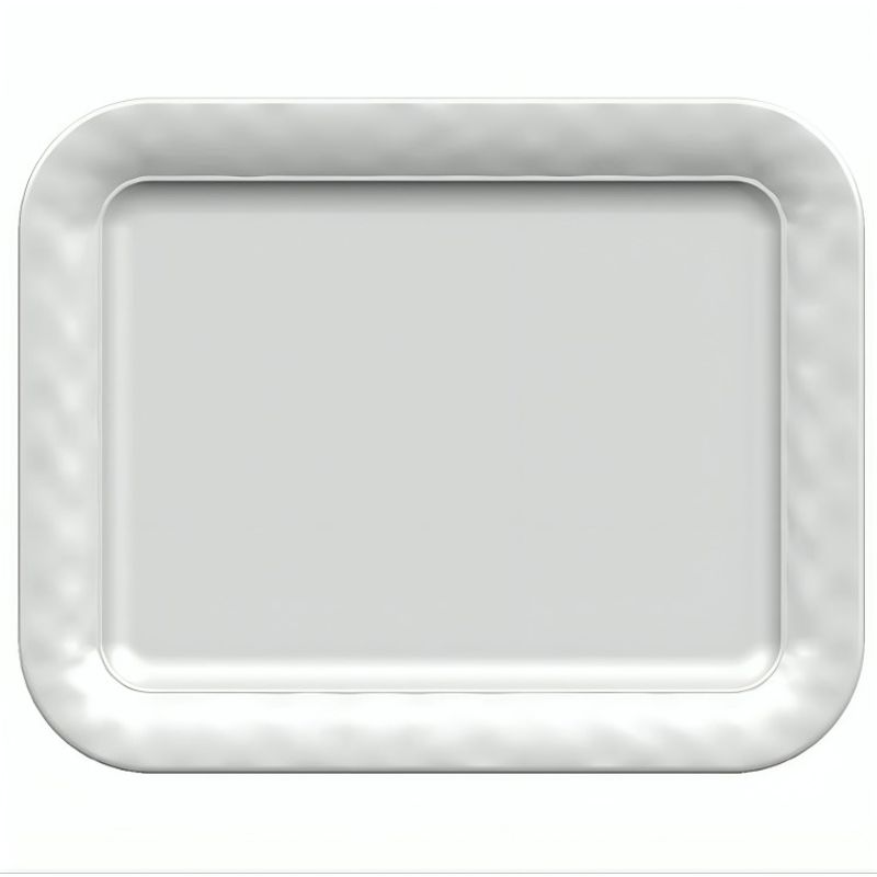 GENERICO - Bandeja de melamina 38 centímetros Provenzal color blanco_