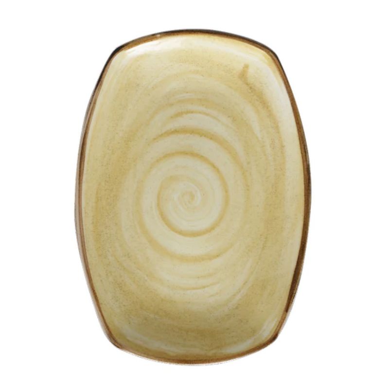 GENERICO - Bandeja 36 por 25 centímetros color mostaza modelo Artisan