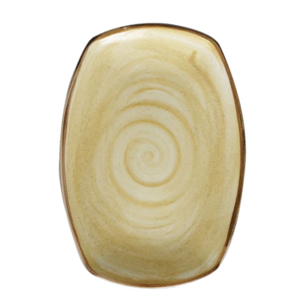 GENERICO - Bandeja 36 por 25 centímetros color mostaza modelo Artisan