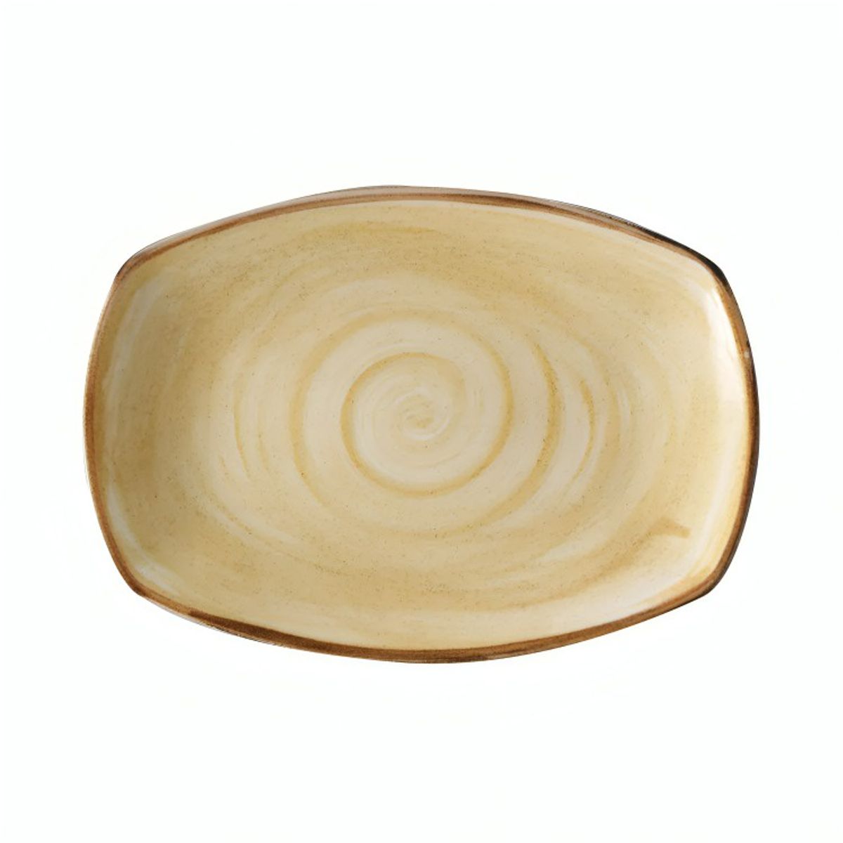 GENERICO - Bandeja 36 por 25 centímetros color mostaza modelo Artisan