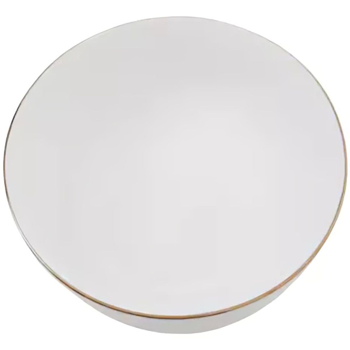 GENERICO - Bowl 15 centímetros porcelana blanca Royal con borde dorado
