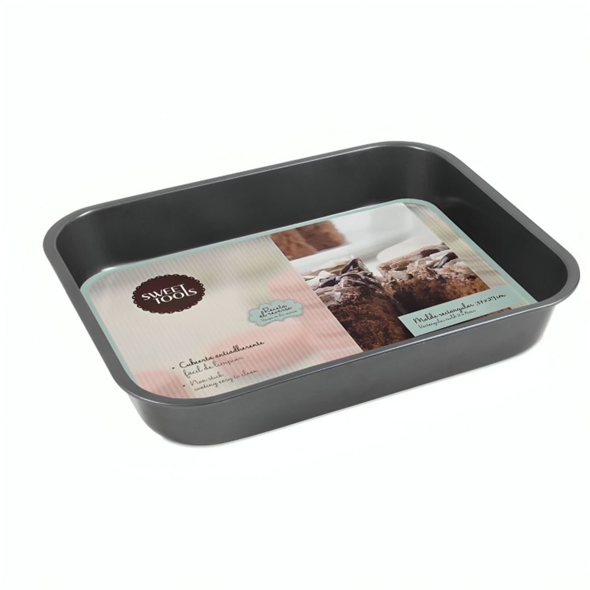 GENERICO - Molde para brownies 37,5 por 29 centímetros