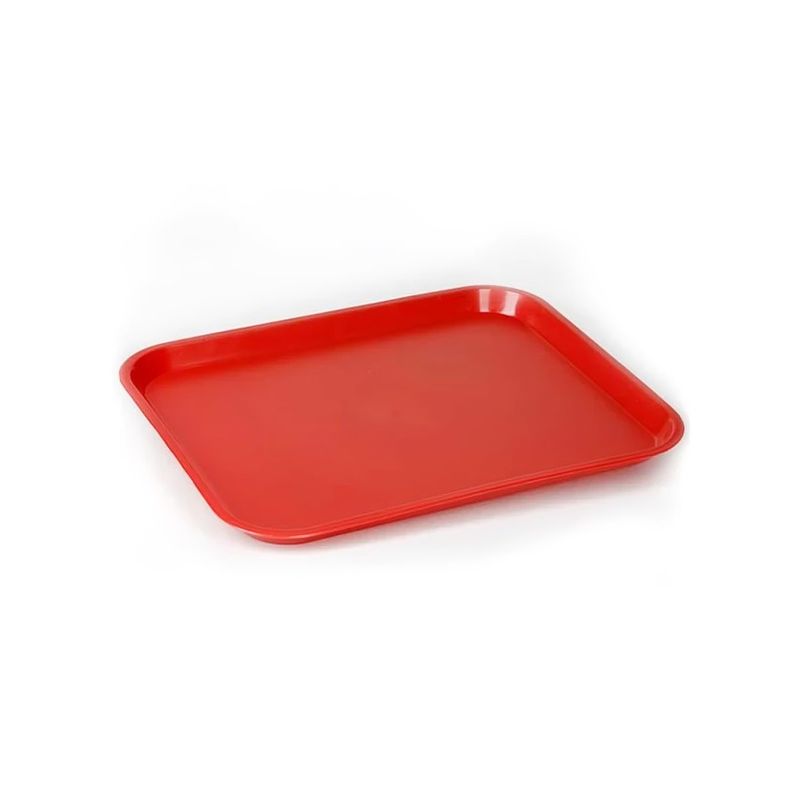 GENERICO - Bandeja color rojo 45,7 por 35,6 centímetros