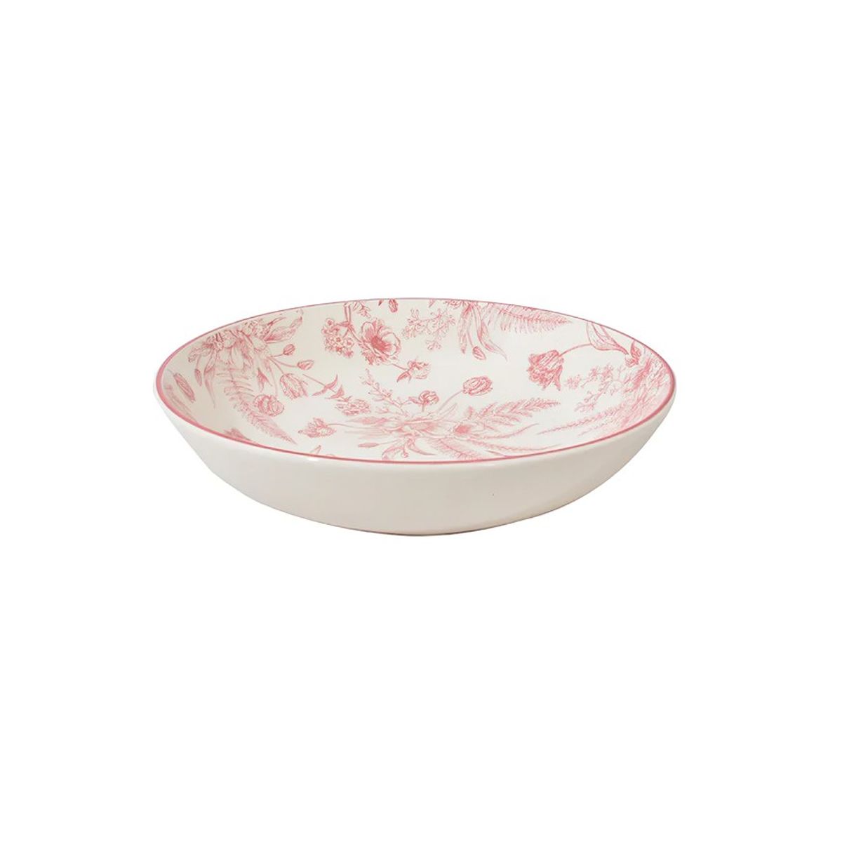 GENERICO - set x 2 PLATO SOPA Ensaladera 24 cm Rose