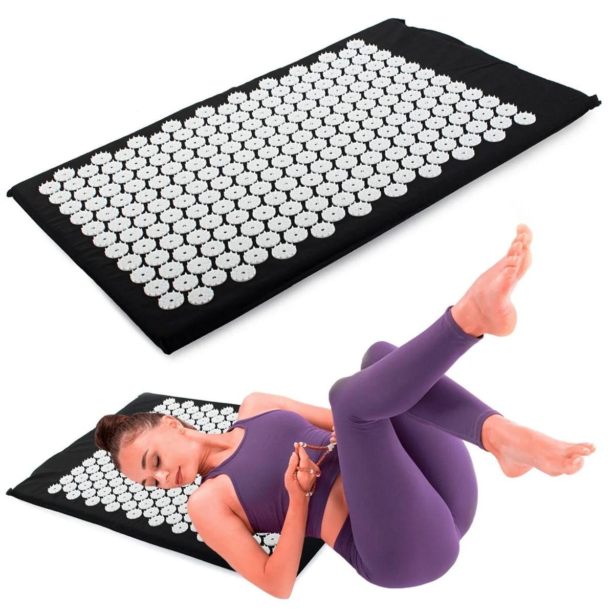MOVI - Alfombra de yoga con acupresión + cojín