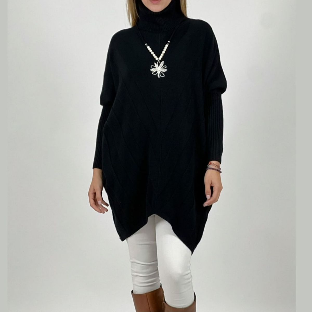 ARRAKASTA - Sweater de lana cuello alto