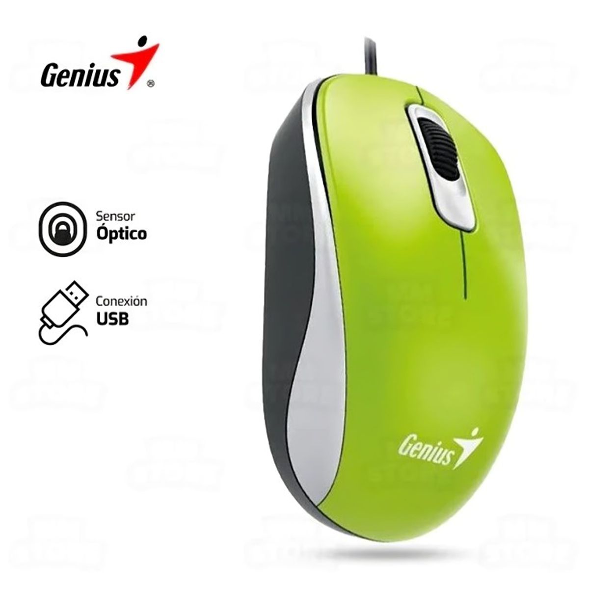 GENIUS - DX-110 GENIUS MOUSE USB G5 GREEN