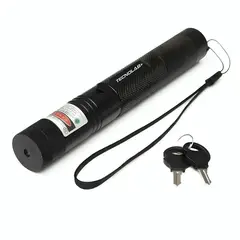 GENERICO - PUNTERO LASER 1000MW PUNTA CALEIDOSCOPIO RECARGABLE GREEN