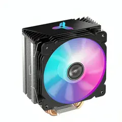 GENERICO - DISIPADOR CPU RGB DOBLE VENTILADOR BASE DE COBRE INTELAMD