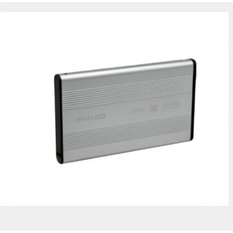 PHILCO - COFRE PARA DISCO DURO PLATEADO SATA 25