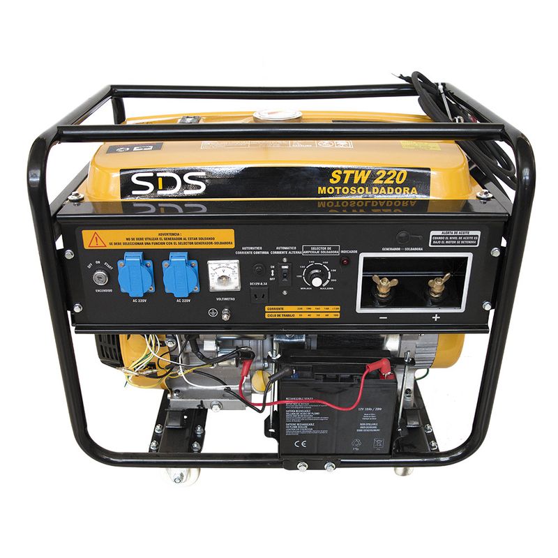 SDS POWER - Motosoldadora Gasolina 220amp 50kw Stw220