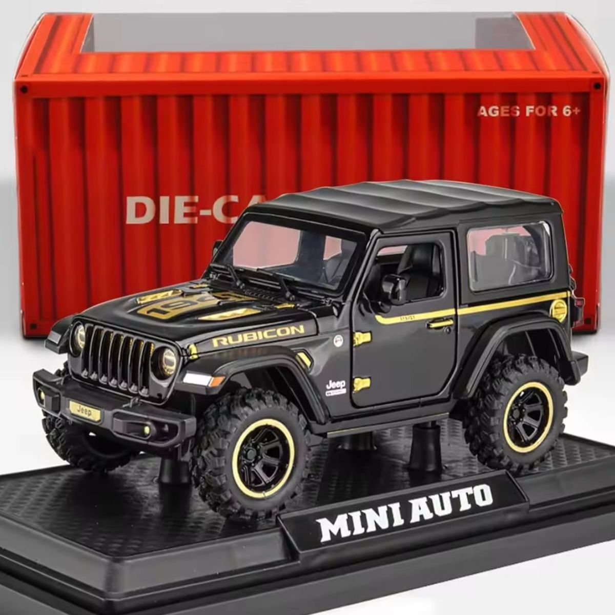 GENERICO - Jeep Wrangler Rubicon Escala 1 :32 Con Luz Y Sonido