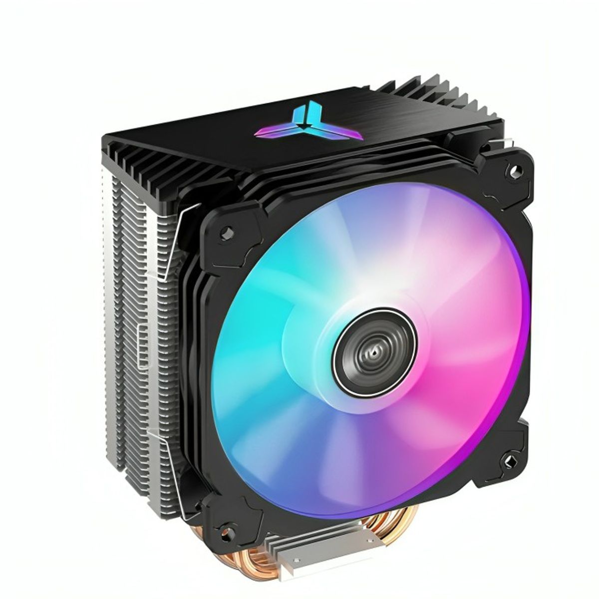 GENERICO - DISIPADOR CPU RGB DOBLE VENTILADOR BASE DE COBRE INTELAMD