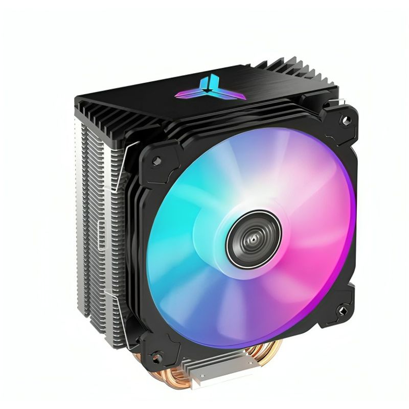 GENERICO - DISIPADOR CPU RGB DOBLE VENTILADOR BASE DE COBRE INTELAMD