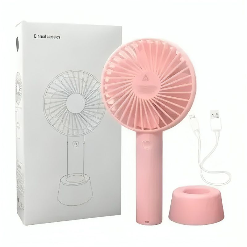GENERICO - VENTILADOR MINI PORTABLE SOBREMESA USB RECARGABLE