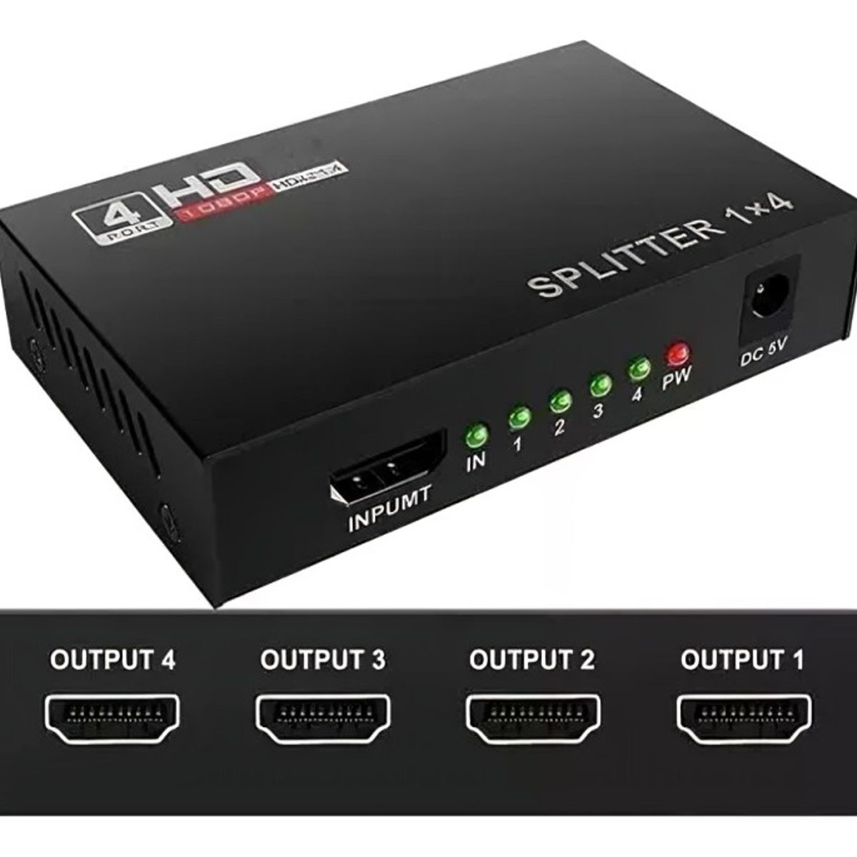 GENERICO - HDTV SPLITTER SLIM 1X4
