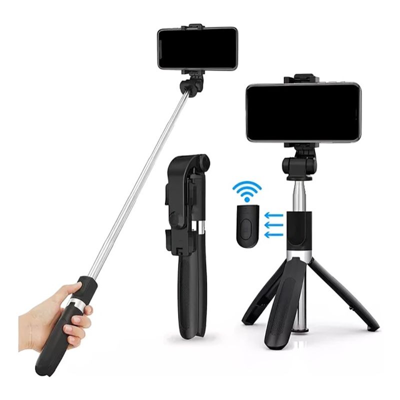 GENERICO - Palo De Selfie Con Trípode Celular Control Bluetooth