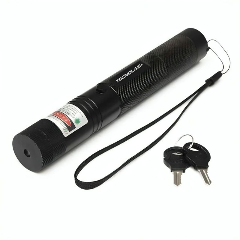 GENERICO - PUNTERO LASER 1000MW PUNTA CALEIDOSCOPIO RECARGABLE GREEN