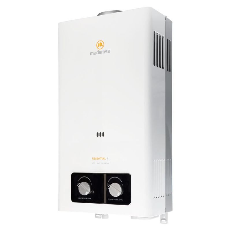 MADEMSA - Calefont Gas Licuado 7 Litros Tiro Natural Ionizado