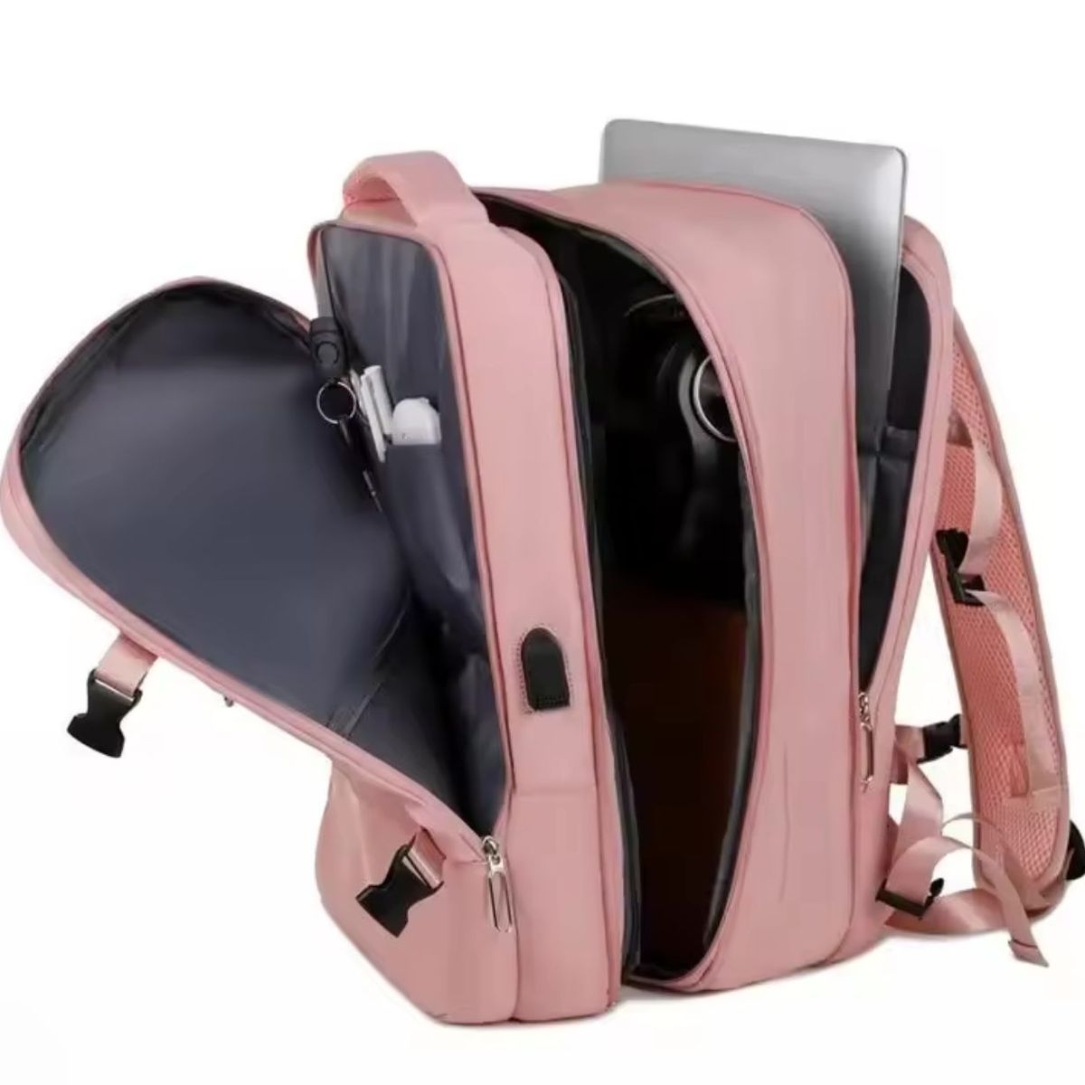 GENERICO - Mochila Expandible Viaje Multiuso Impermeable Cabina Avión