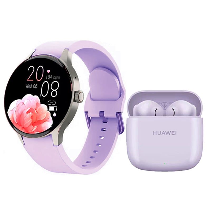 HUAWEI - Audífonos Huawei Freebuds Se 2-Morado y Reloj Inteligente Toumi Y80-M