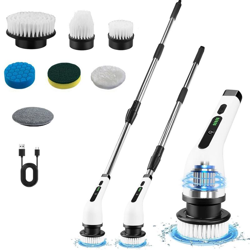 GENERICO - 7 En 1 Cepillo Limpiador Electrico Retractil Inalambrico