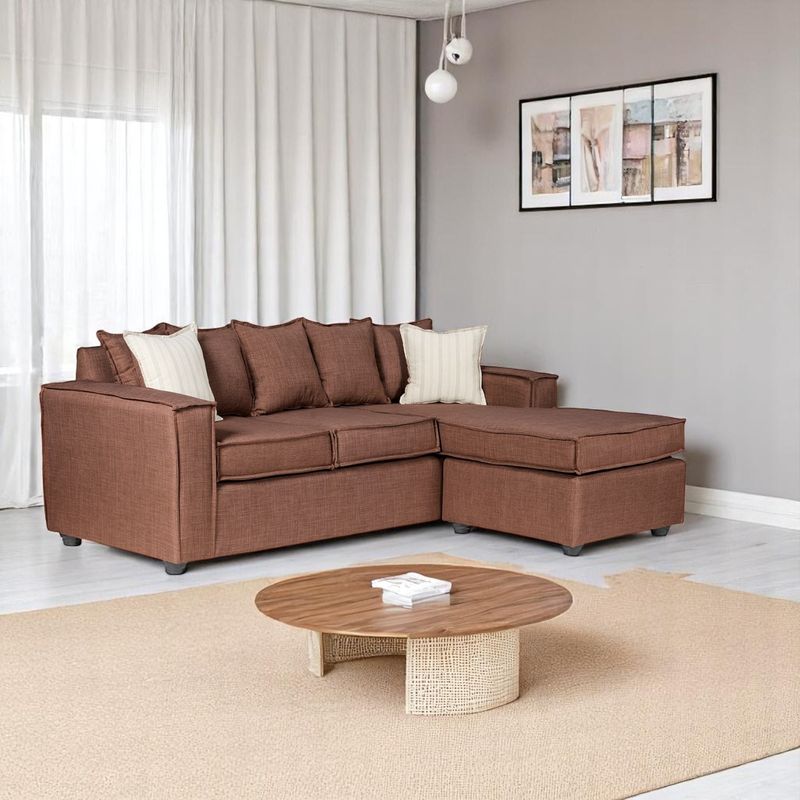 SITIAL HOME - SECCIONAL LEHMANN CAFE CON RESORTES