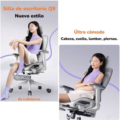 Imagen 2 del producto Silla De Escritorio Reclinable Reposapies Q9 By