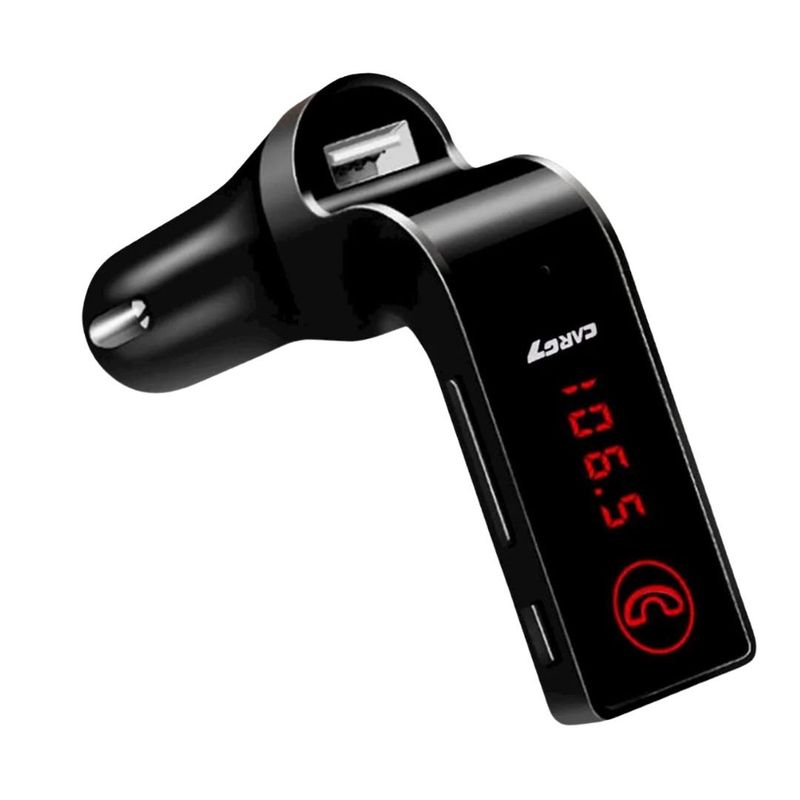 INVENCIBLE - RECEPTOR TRANSMISOR FM BLUETOOTH CARGADOR USB MANOS LIBRES AA22