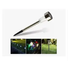 ESHOPANGIE - Set 5 Focos Faroles Solares Led, Con Estaca Para Jardin Blanco