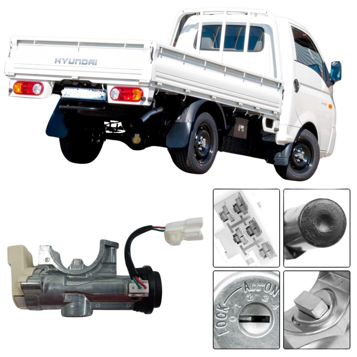 GENERICO - Kit Chapa Contacto Para Hyundai H100 Porter 2004-2018