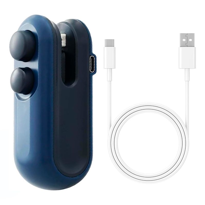 GENERICO - Máquina Selladora De Bolsas USB Recargable Portátil 2 en 1