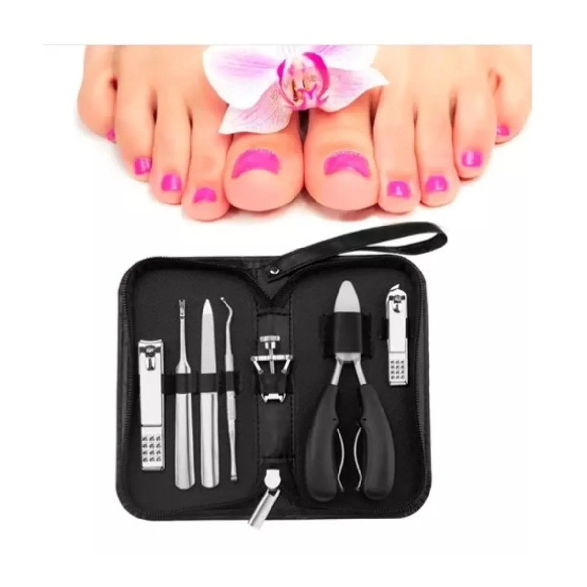 ESHOPANGIE - Kit Herramientas Uñas Encarnadas Set Pedicura Corta Uñas 7pz