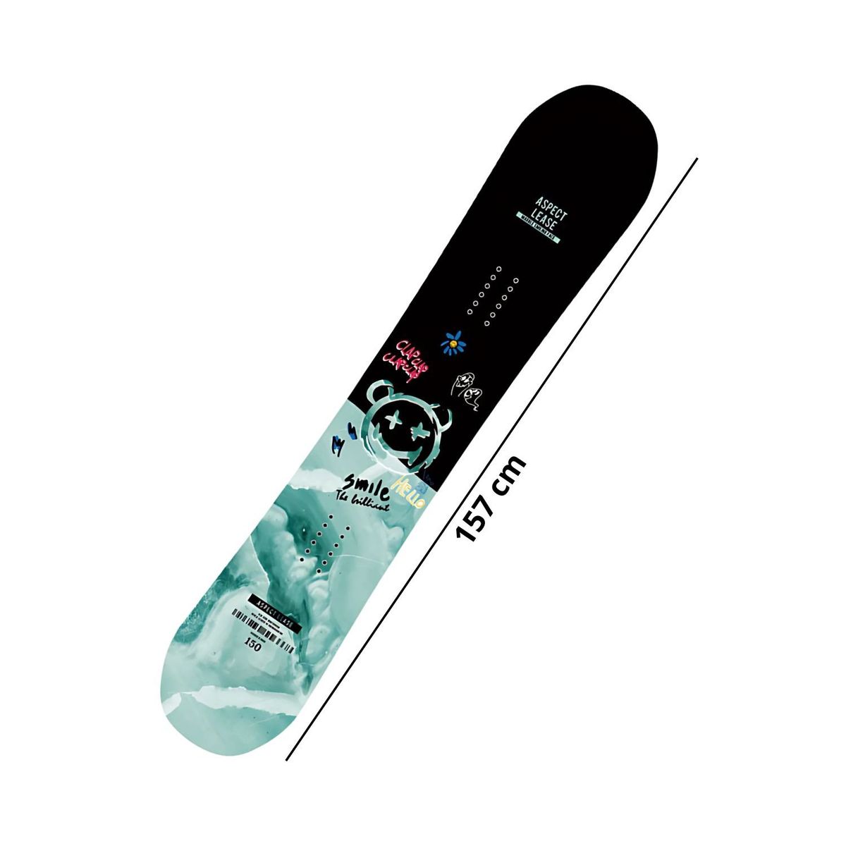 CRUSEC - Tabla De Snowboard Deporte De Nieve Invierno 157 cm