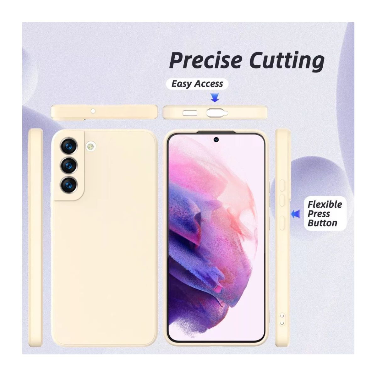 GENERICO - Carcasa Para Samsung S22 Plus Silicon Slim Antigolpes