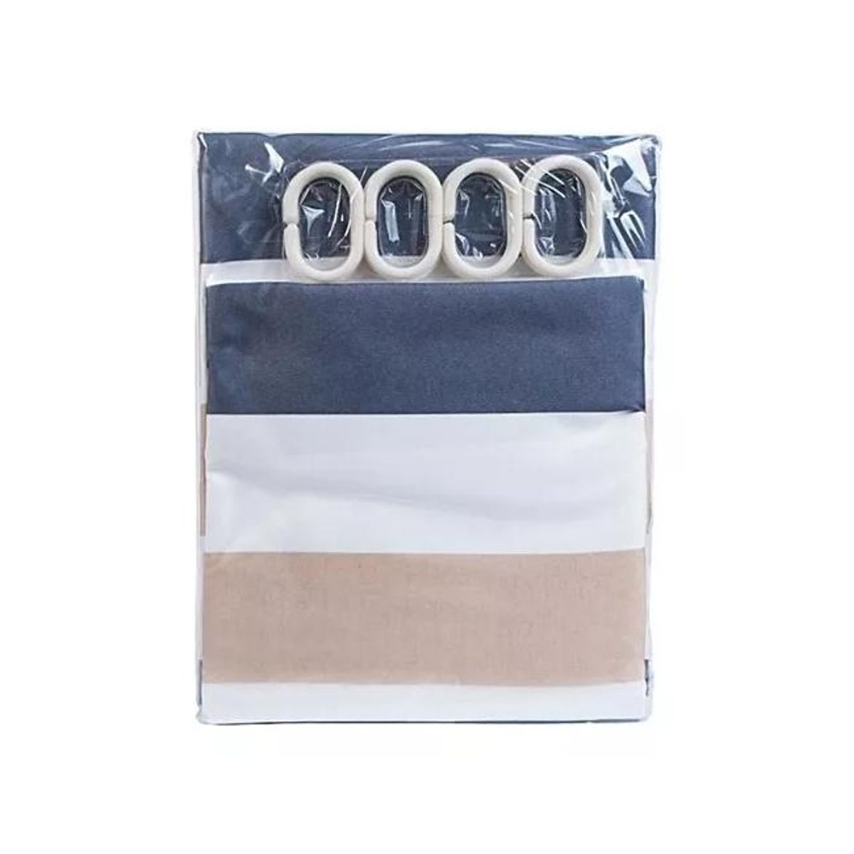 GENERICO - Cortina de baño 180x180 diseño lineal