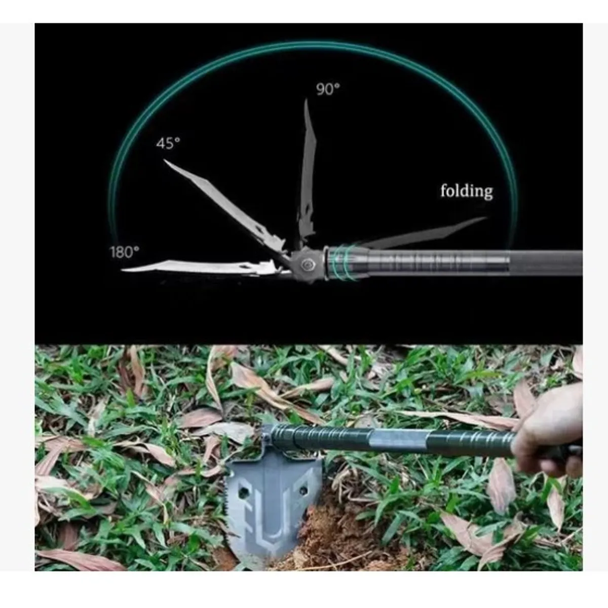 ESHOPANGIE - Pala Plegable Multifuncional Camping