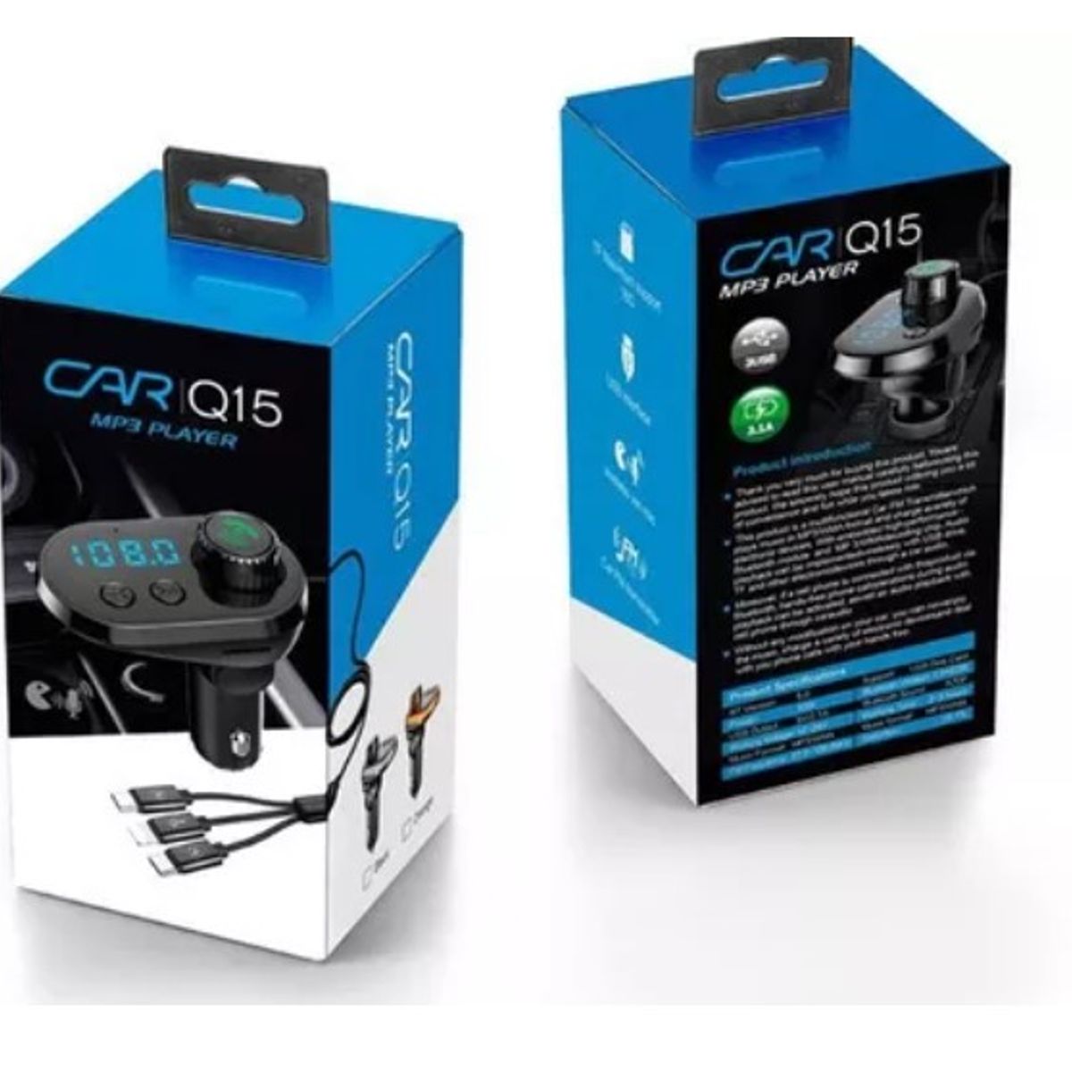 ESHOPANGIE - Transmisor 5 En 1 Fm Bluetooth Usb Mp3