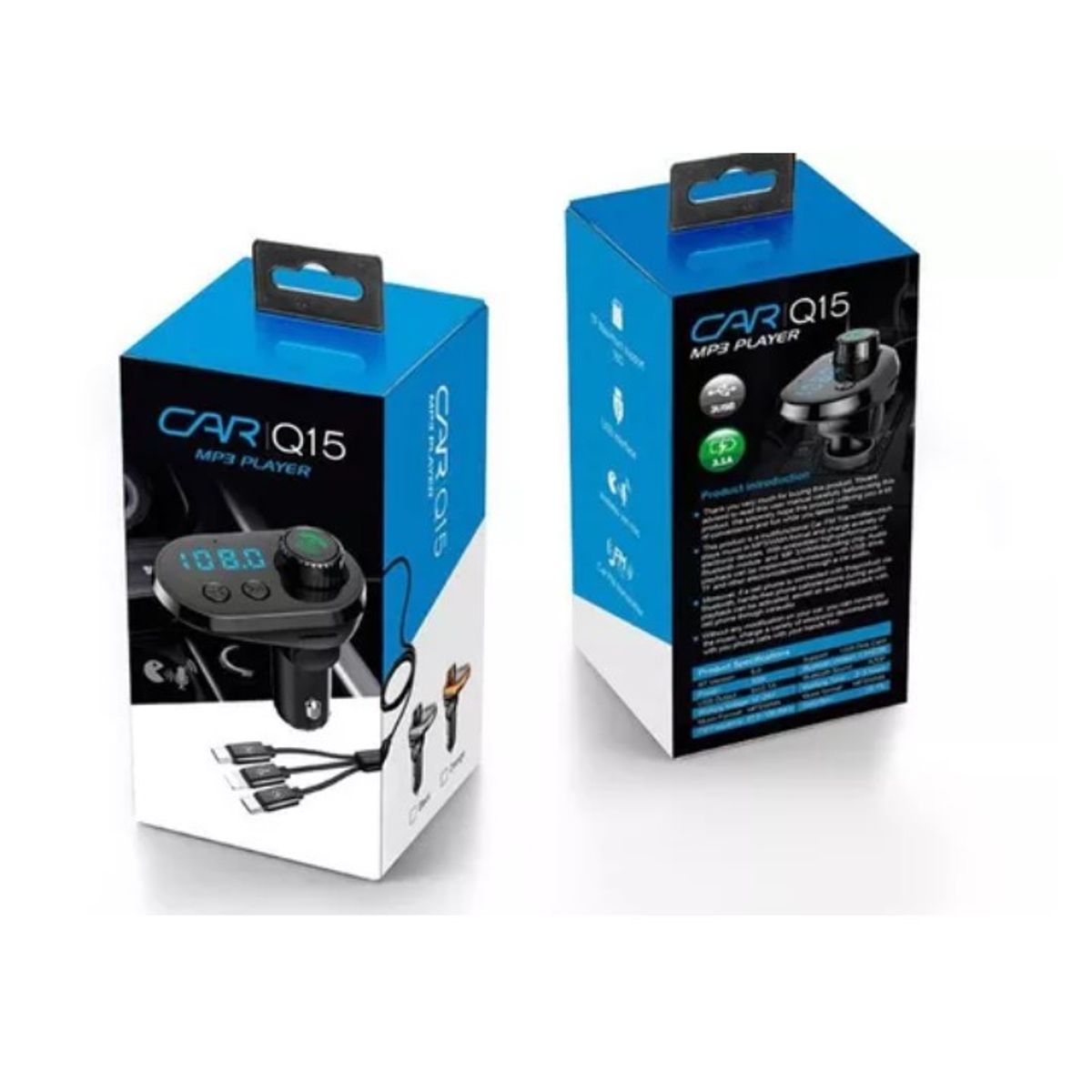 ESHOPANGIE - Transmisor 5 En 1 Fm Bluetooth Usb Mp3