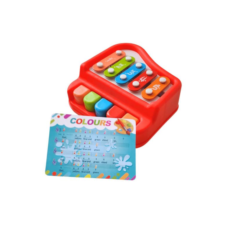 GENERICO - PIANO XILOFONO PARA BEBE ROJO